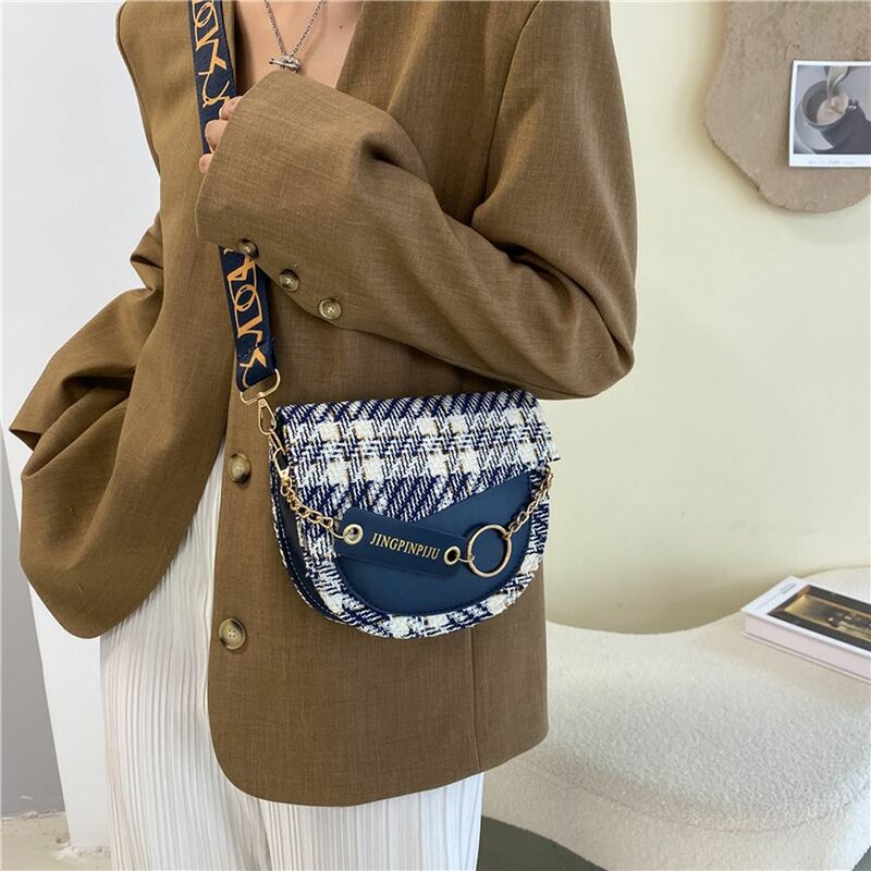 Einfache elegante über der Schulter kleine Netzwerk-Stil Telefon Frauen tasche Umhängetasche Handtasche Sattel tasche