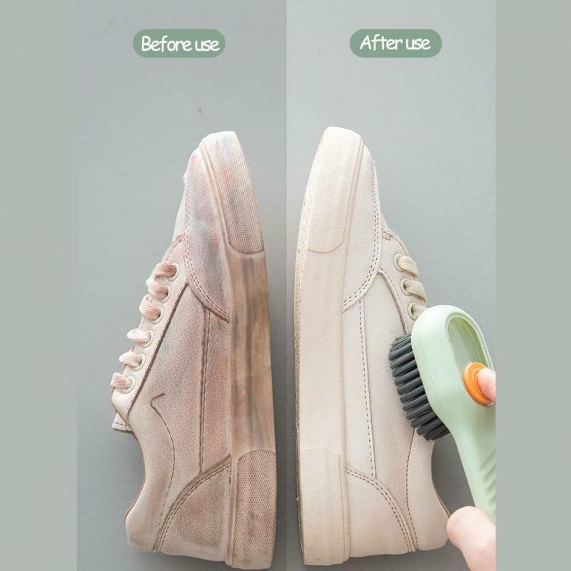 Novo 2/1PC Escova de Limpeza Escova de Sapato Líquido de Cerdas Macias Escova Escova de Roupas Pincel Escova Ferramenta de Limpeza