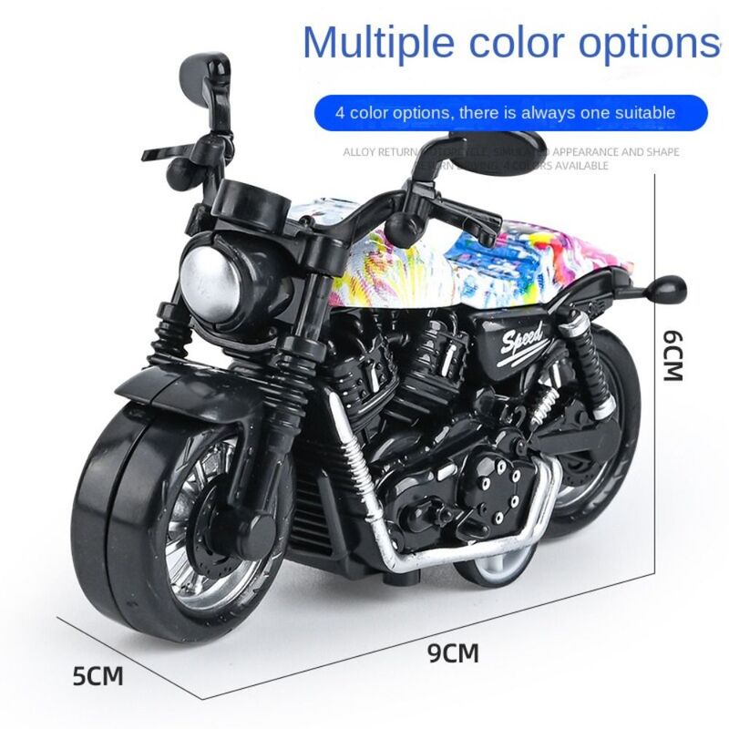 Modelo de motocicleta extraíble de coche, simulación de aleación, Mini locomotora, regalo para niños