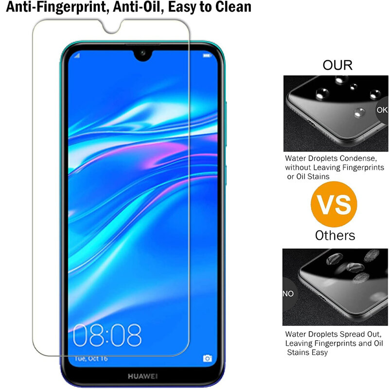 3PCS Screen Protector for Huawei P30 P40 P20 Mate 20 Lite Y6 Y7 Tempered Glass on Huawei P Smart Z 2019 2021 Nova 5T 3 3i Glass
