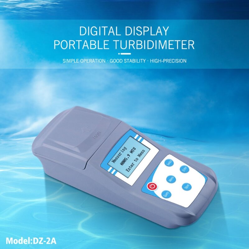Цифровой измеритель водомутности, портативный ручной измеритель водомутности 0 ~ 200 НТУ, рассеянный на 90 °, Φ точность 0,1 с подсветкой