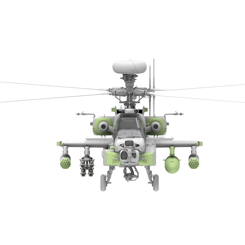 Snowman Model Assembly Aircraft Kit, Apache helicóptero armado, Reino Unido MK AH.1, SP-2604, 1:35