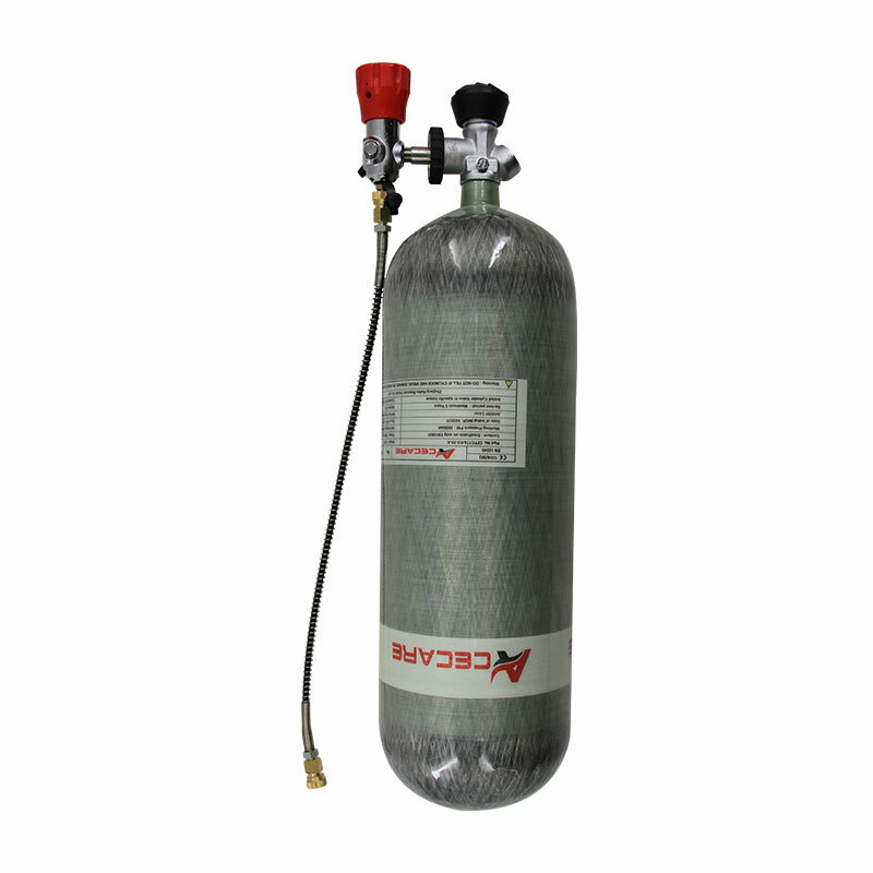 ACECARE 4500Psi 300Bar 9L Carbon Fiber Cylinder Diving Tank Air Bottle Hpa Valve Filing Station Scuba Diving M18*1.5 USA Direcly