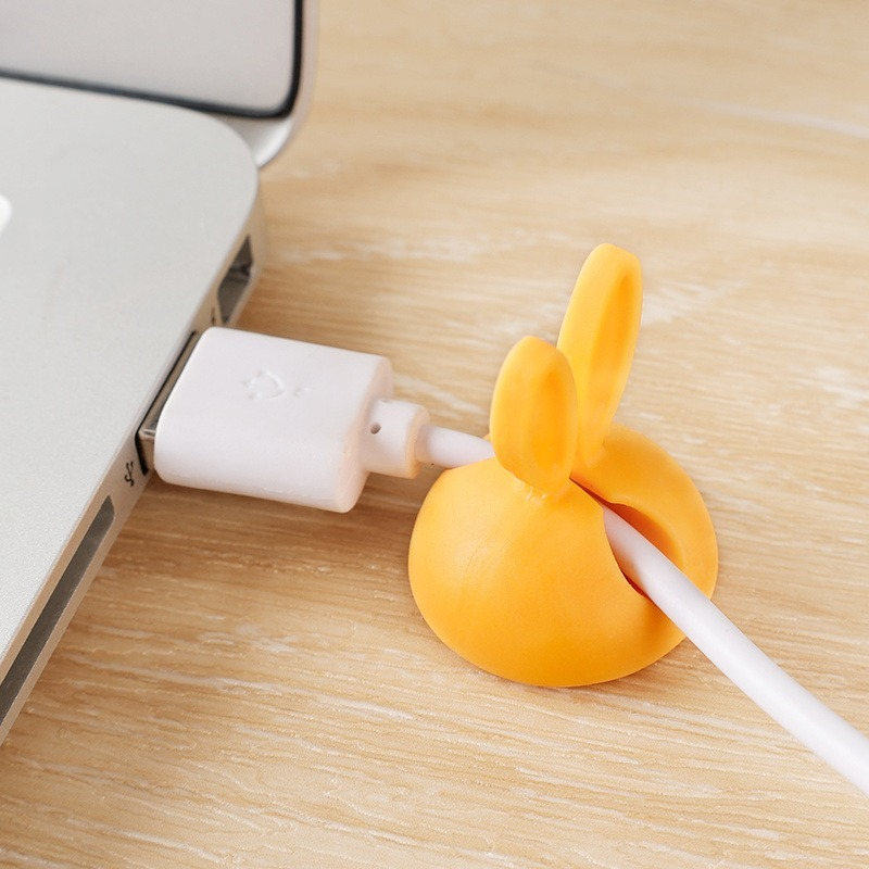 10-1 szt. Uchwyt na kable silikonowy organizer nawijacz kabla słuchawek elastyczna nawijarka USB zarządzanie klipsami uchwyt na kabel zestaw słuchawkowy