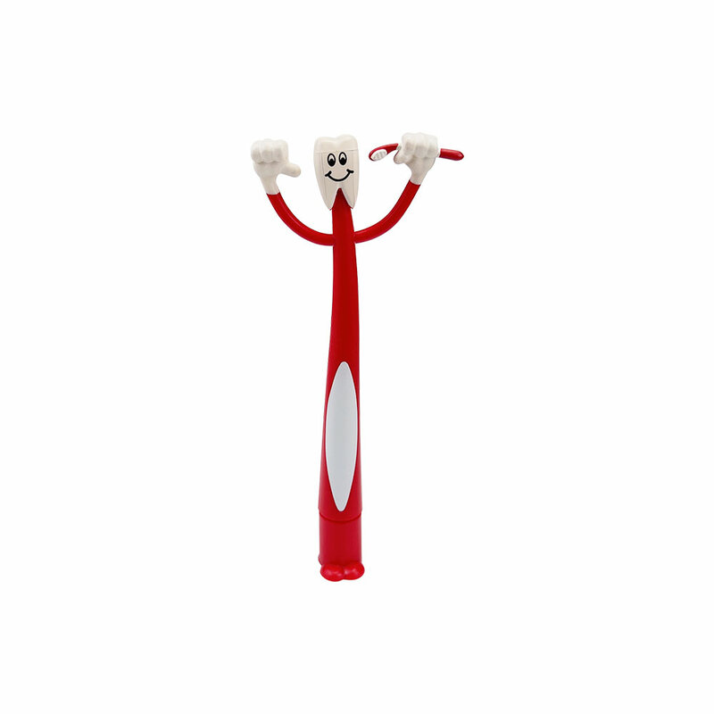1 stücke Dental Zahn Form Nette Biegen Kugelschreiber Klinik Kunststoff Schule Zahnmedizin Zahnarzt Kreative Geschenke Unterzeichnung Stifte Souvenirs