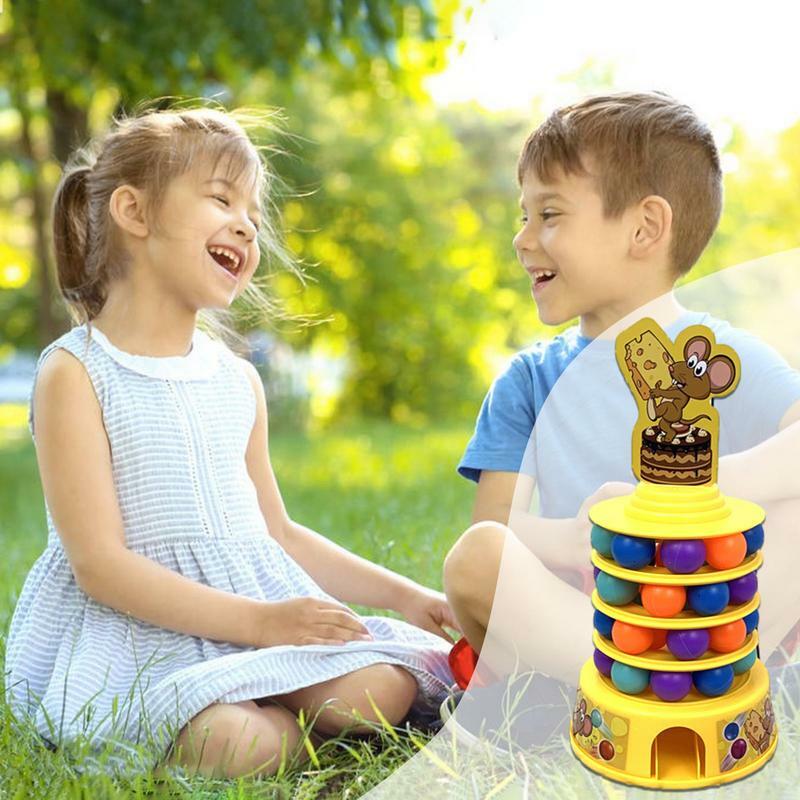 Balance Tower Game Montessori Arch Tower Stacking Ball Drop Toy Educational Developmental Ball Tower Preschool Toys Activity