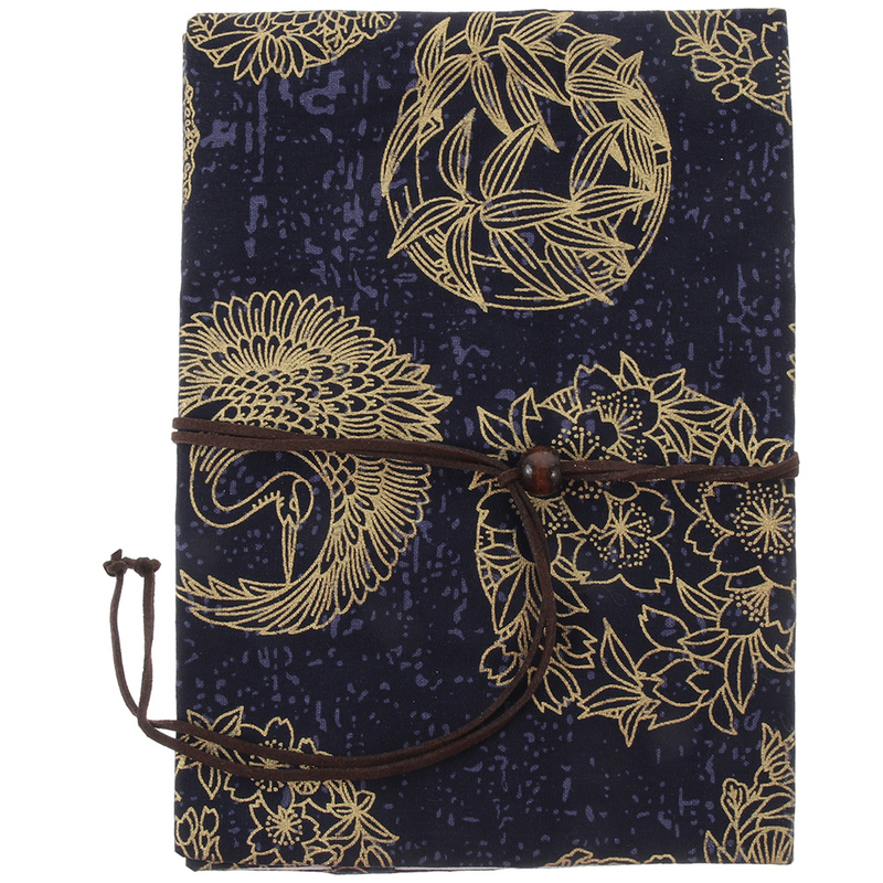 Регулируемый Чехол-книжка A5, декоративный защитный чехол-книжка с рисунком журавлей, тканевый чехол-книжка ручной работы, книжка с аккаунтом