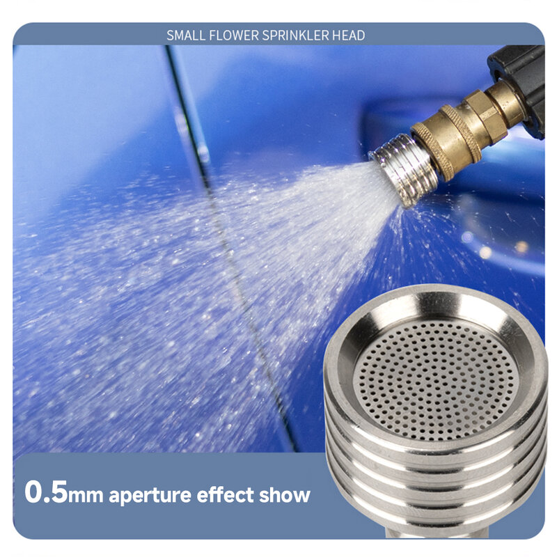 High Pressure Water Gun Interface Washing Nozzle Stainless Steel Shower Blades 1/4 Quick Connect Wash Cars Garden Urban Tool