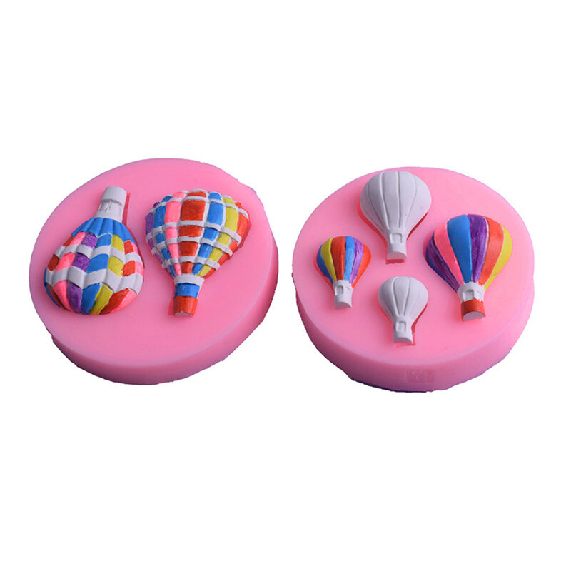 Hot Air Balloon Shape Fondant Cake Silicone Mold Chocolate Cookies Candy Pudding Wedding Cake Decoration Kitchen Baking Tools