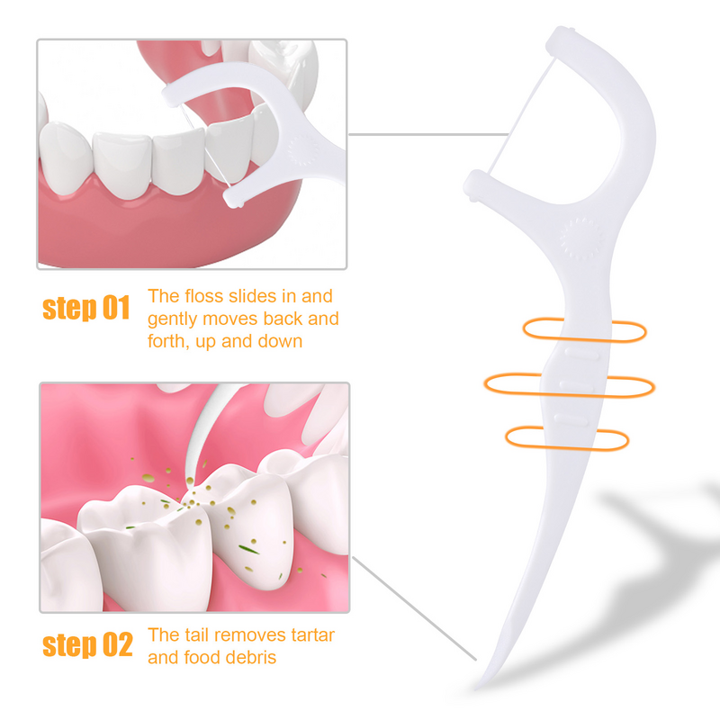 200 Stück Zahnseide Reinigung Zahnseide Zahnstocher Zahn Inter dental Bürsten reiniger Zahnstocher