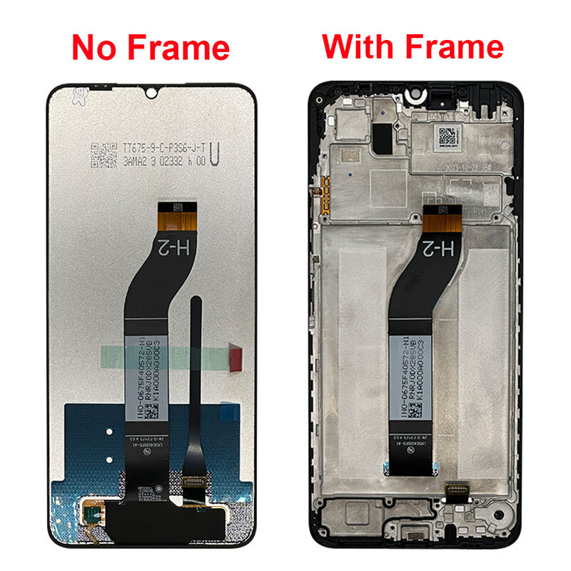 6.74 "untuk Xiaomi Redmi 13C Display Tampilan LCD + layar sentuh dengan rakitan Digiziter bingkai untuk pengganti layar Redmi 13C
