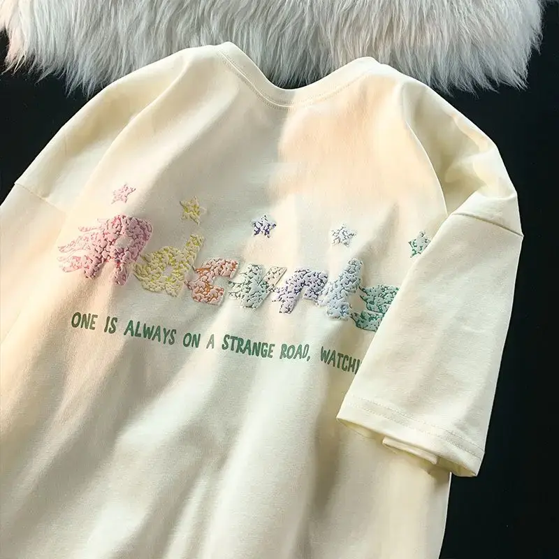 Женская Винтажная футболка из хлопка, Готическая футболка большого размера в стиле Харадзюку, y2k, Летний сезон 2023
