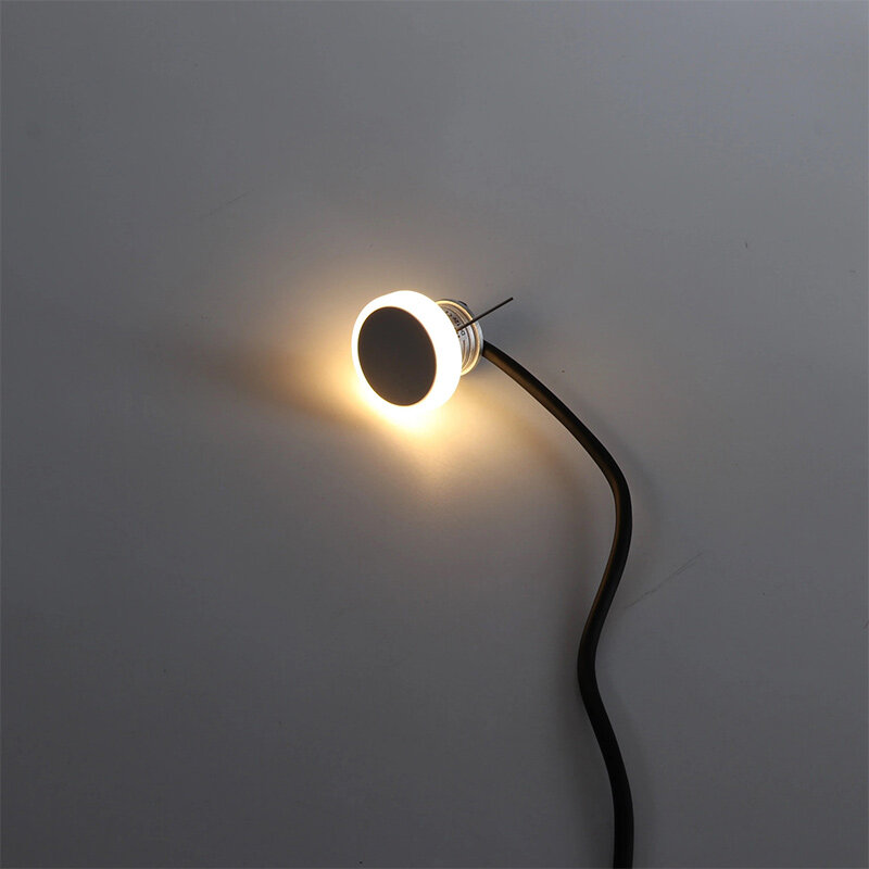 LED parede pé lâmpada para corredor, incorporado luz, 12V, 1W
