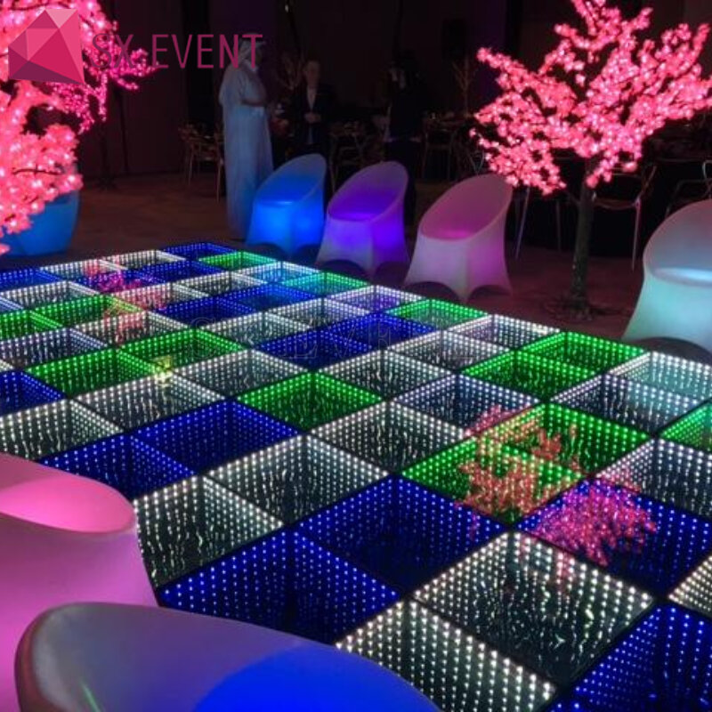 Super Thin Wireless Disco DJ Light Up Led Digital Dance Floor For Wedding Party Event Sale
