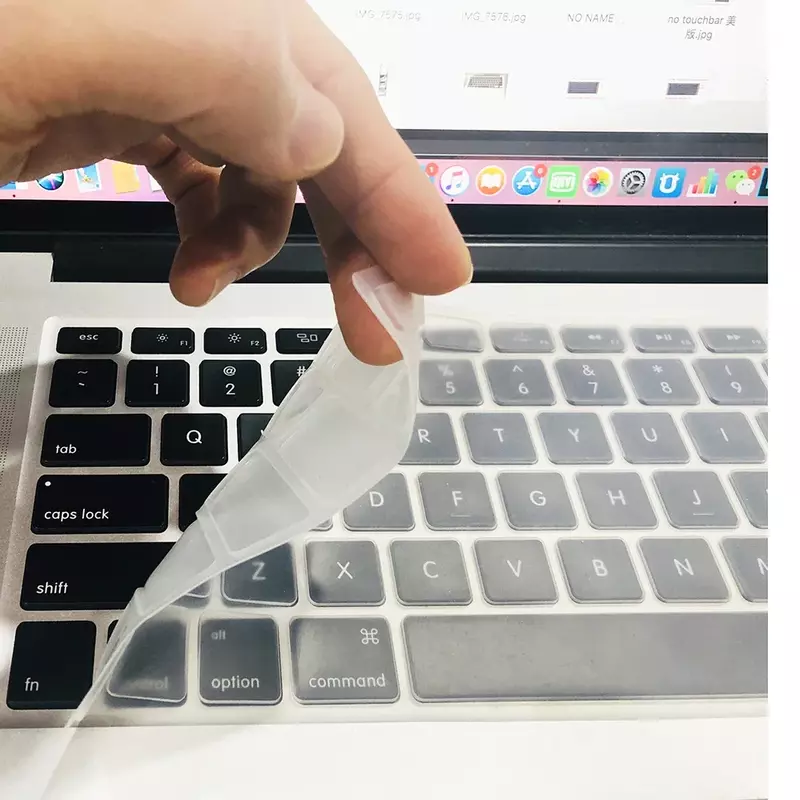 Tampa do teclado para Apple MacBook Pro, capa de silicone, pele protetora transparente, todas as séries, 13 ", 16", 15 ", A2941, A2442, A3113