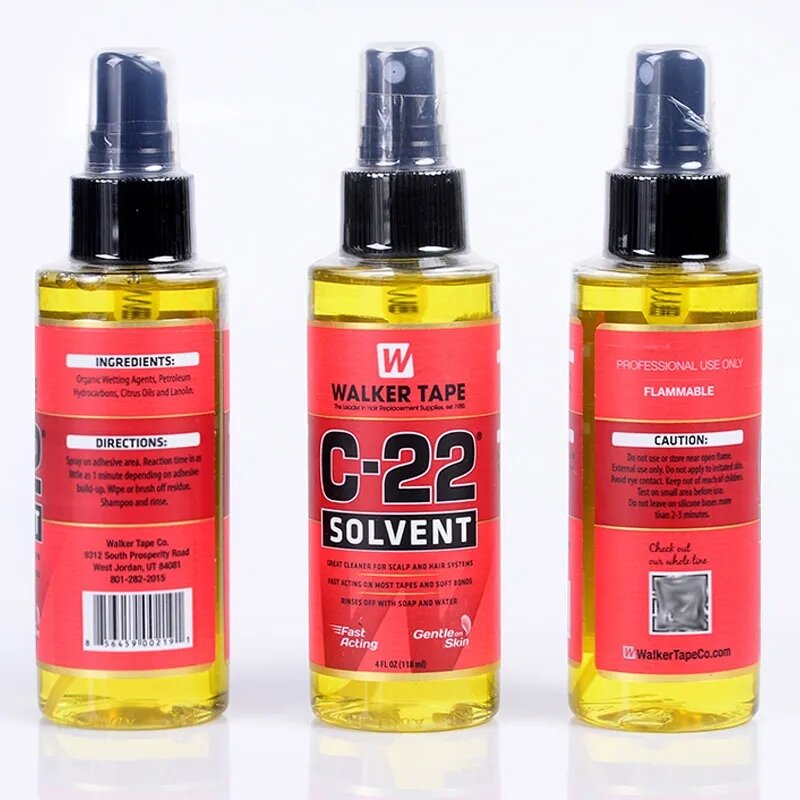 C-22 Spray solvente adesivo per parrucche in pizzo Walker Tape Double Sided nastro adesivo Extension Remover Spray 4OZ
