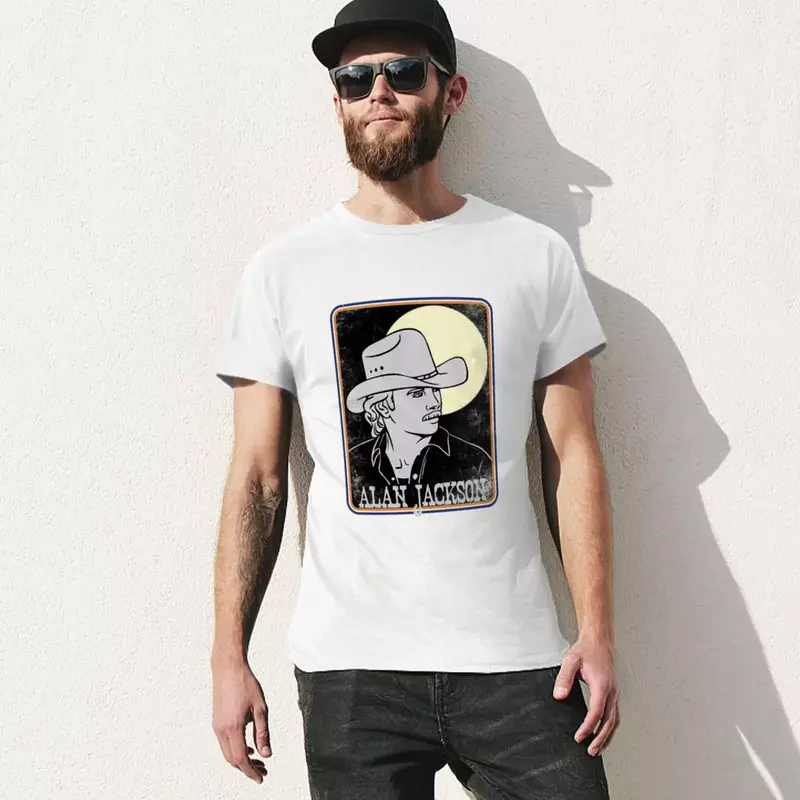 T-shirt Alan Jackson t-shirt taglie forti t-shirt da uomo