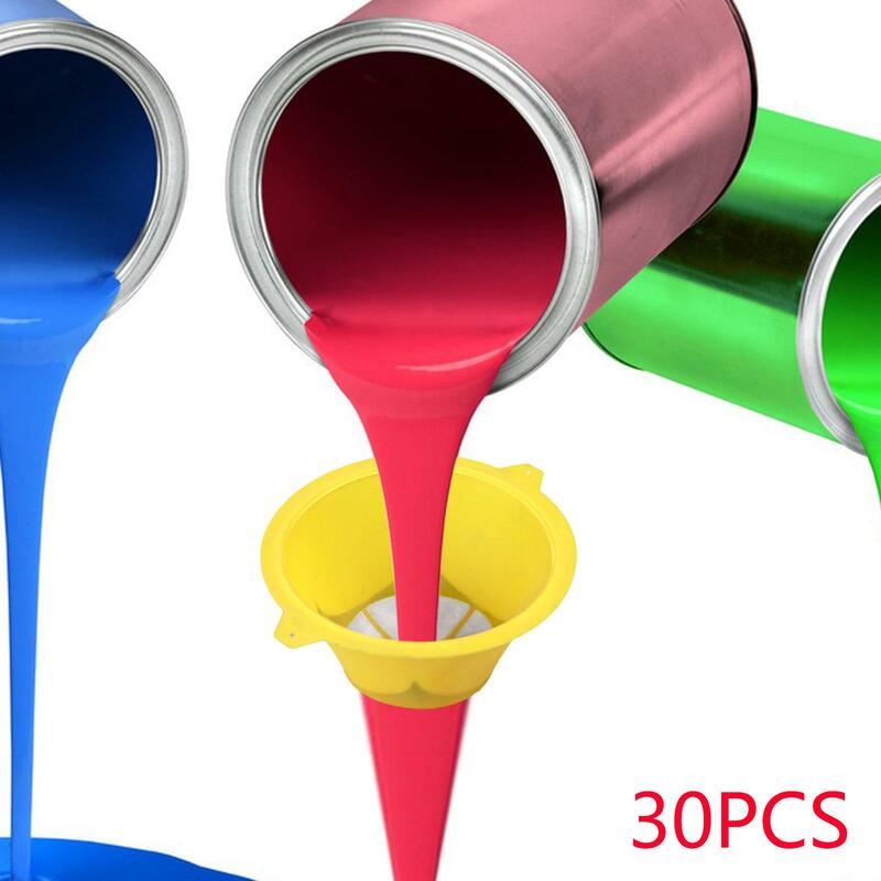 Reutilizável Industrial Nylon Mesh Paint Filter, durável com Nylon Fino, resíduo alimentar prático, 100 Micron, 30pcs