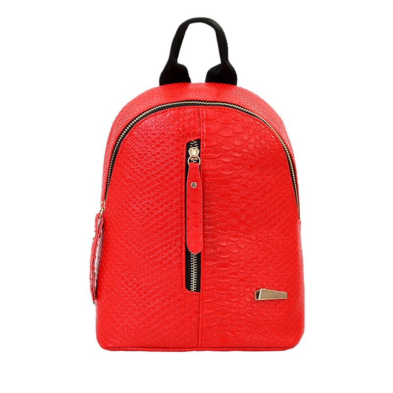Crocodile Pattern Mini Shoulder Bag Handbags Fashion Simple Ladies Pu Small Backpack
