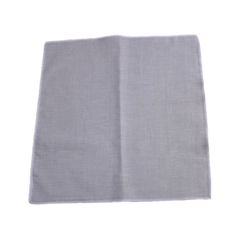 Tragbares quadratisches Taschentuch für Erwachsene, waschbare Serviettentasche, einfarbig, Einstecktuch
