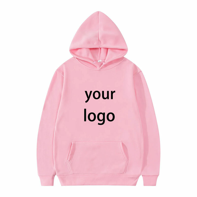 2024 Student Casual Custom Printed Text DIY Hoodie Customized Logo Personalized Hoody Custom Hoodies Text Logo Sweatshirt