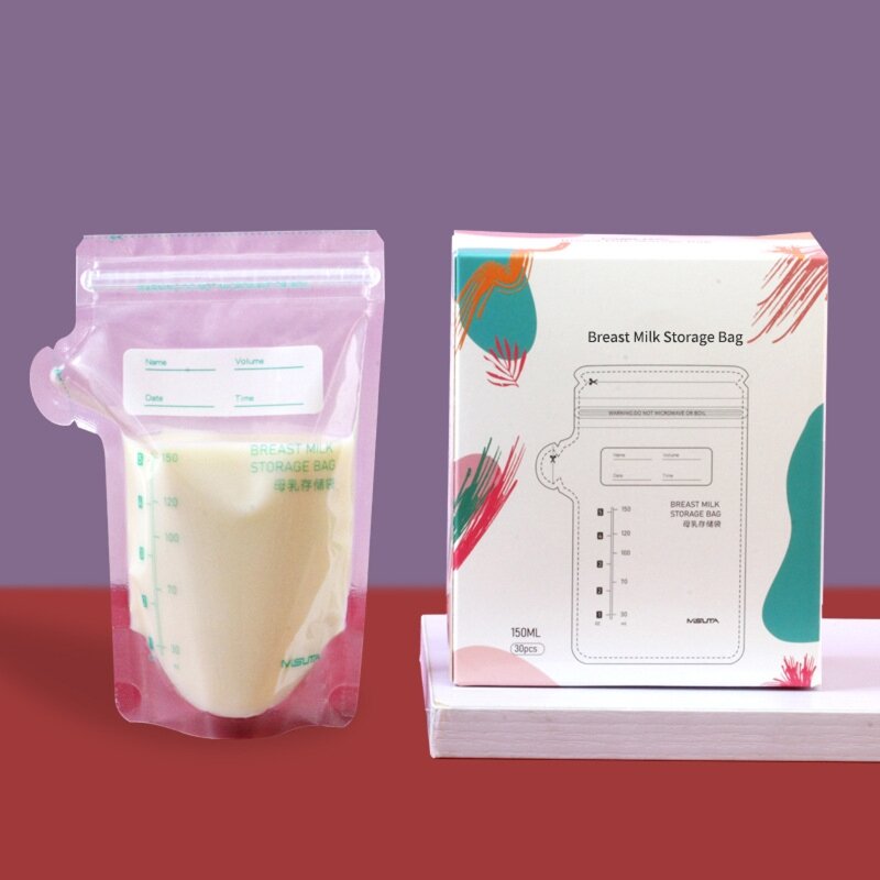 2024 New 150/200ML Travel Food Pouch Breast Milk Storage Bags Baby Formula Freezing Bag