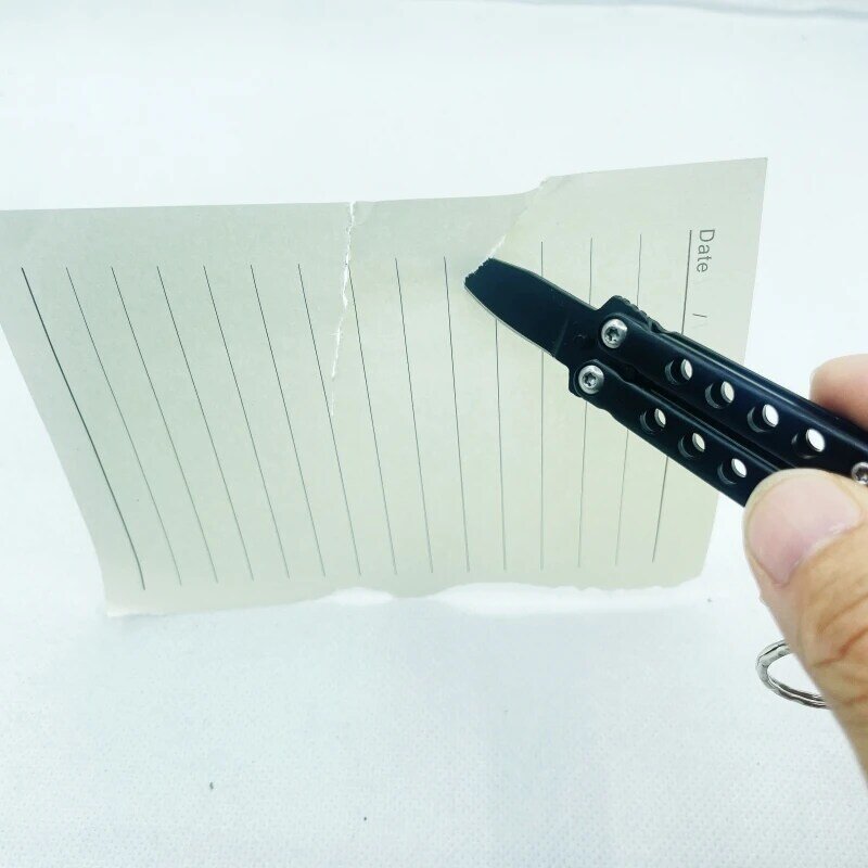 Портативный нож-брелок для использования на открытом воздухе, Многофункциональный Художественный нож, экспресс-инструмент, нож-бабочка