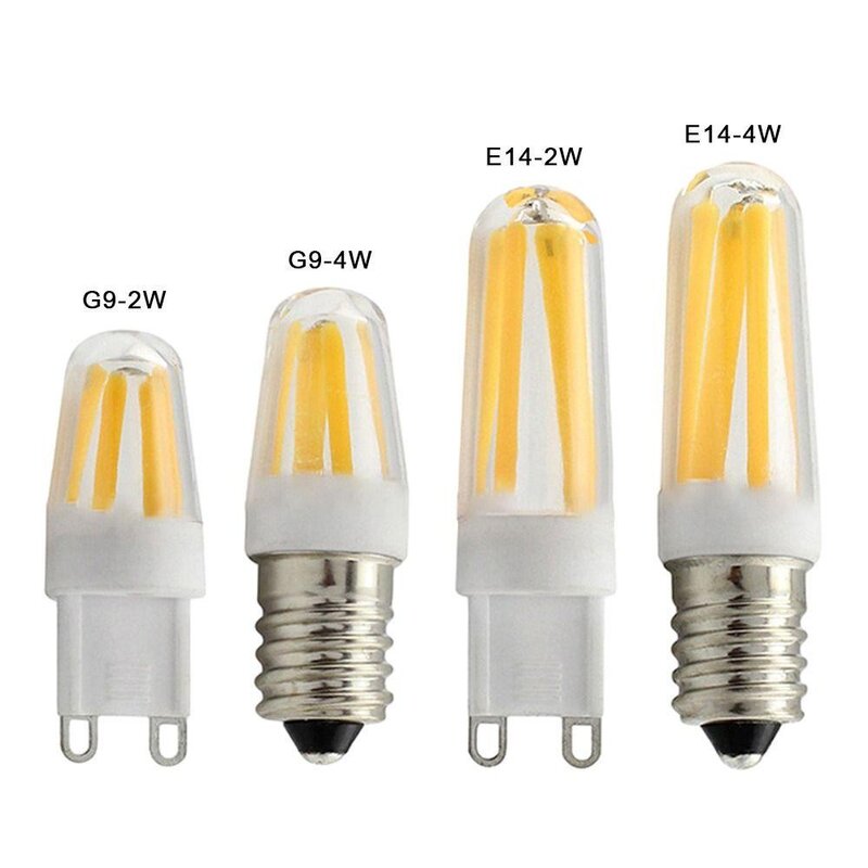 Lampadina a LED dimmerabile G9 E14 luce bianca/calda copertura della lampada del PC lampadina di cristallo, lampadina Antiflare di ricambio G9 casa
