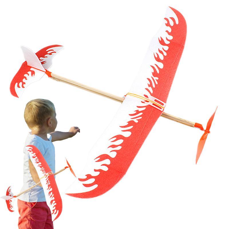 Brinquedo de avião voador artesanal para crianças Modelo de avião DIY Balsa de madeira Presente criativo Planador para escola, pesquisa, novidade, criança