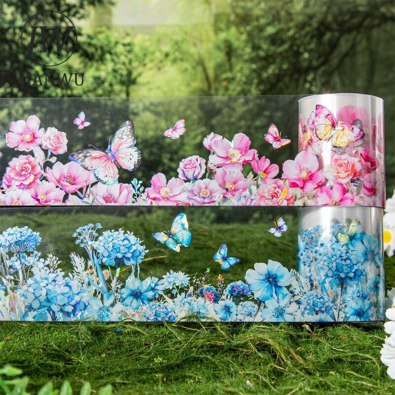 JIANWU 50mm*200cm Gathering Among Flowers Series Vintage Shell Light Material PET Tape Creative DIY Journal Collage Stationery