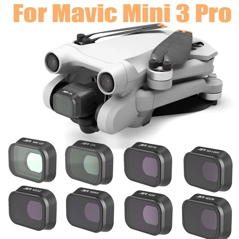 Dji Mini 3 Pro用カメラレンズフィルター,Mcuv,cpl,nd8,nd16,nd32,nd64,nd256,ND/pl用フィルターキット,maavic mini 3ドローンアクセサリー