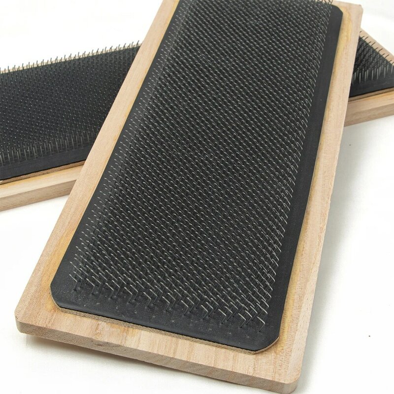 28X12cm Wood Drawing Mat Hair Holder For Making Wig Use Drawing Card with curved needle 2pc/bag wood hair extension drawing mat