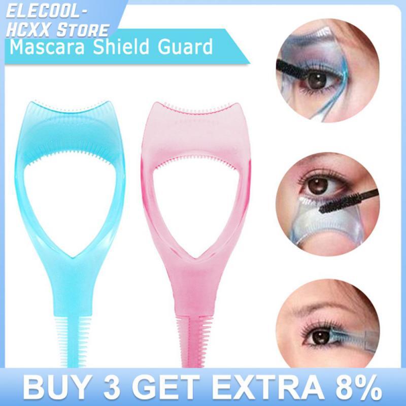 1/4/8PCS 3 in 1 Mascara Shield Guide Guard Curler Eyelash Curling Comb Eyelash Tools Lashes Cosmetics Curve Applicator Comb 