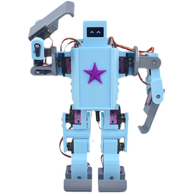 หุ่นยนต์ไบโอนิคมนุษย์โปรแกรมได้12 dof การจดจำเสียงบลูทูธอินฟาเรด Wi-Fi