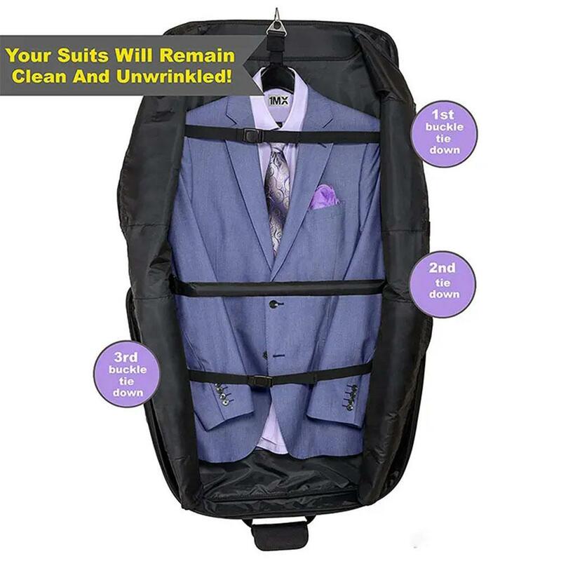 Tas pakaian portabel multifungsi, tahan air dan tahan debu, tas penutup koper, setelan Tangan bisnis penyimpanan perjalanan V5I7