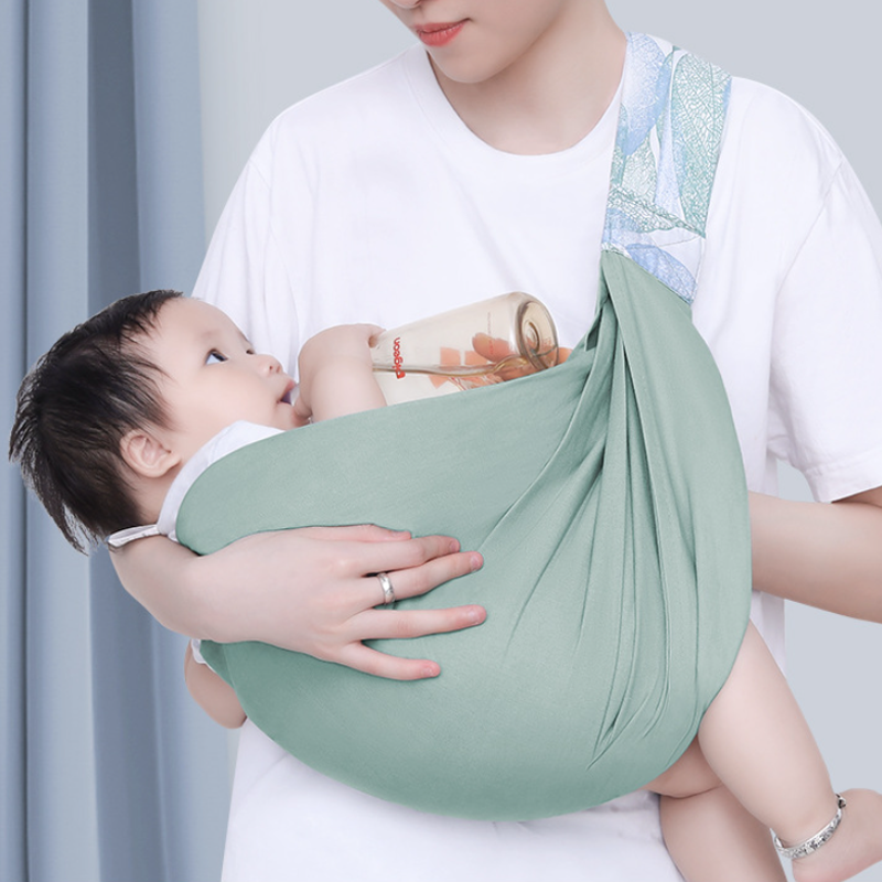 0-24 Month Baby Wrap Carrier Newborn Sling Wrap Carrier for Newborn Breastfeeding Carriers Breathable Cotton Mesh Infant Wrap