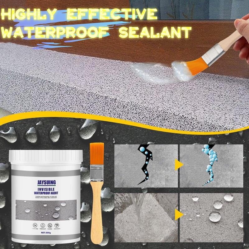 Sellador a prueba de agua, pintura de reparación antifugas para pared Exterior de baño y cocina, sin romper ladrillos y pintura de reparación de fugas