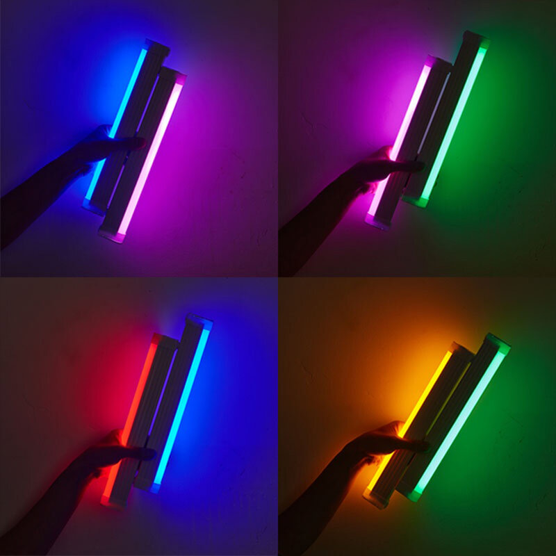 32cm handheld led luz de preenchimento led luz de vídeo varinha usb recarregável fotografia iluminação flash varinha colorido lâmpada selfie