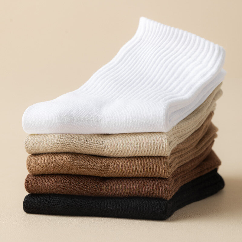 Calcetines deportivos transpirables para hombre y mujer, calcetín de algodón de tubo largo, informal, ideal para monopatín, 5 pares, novedad