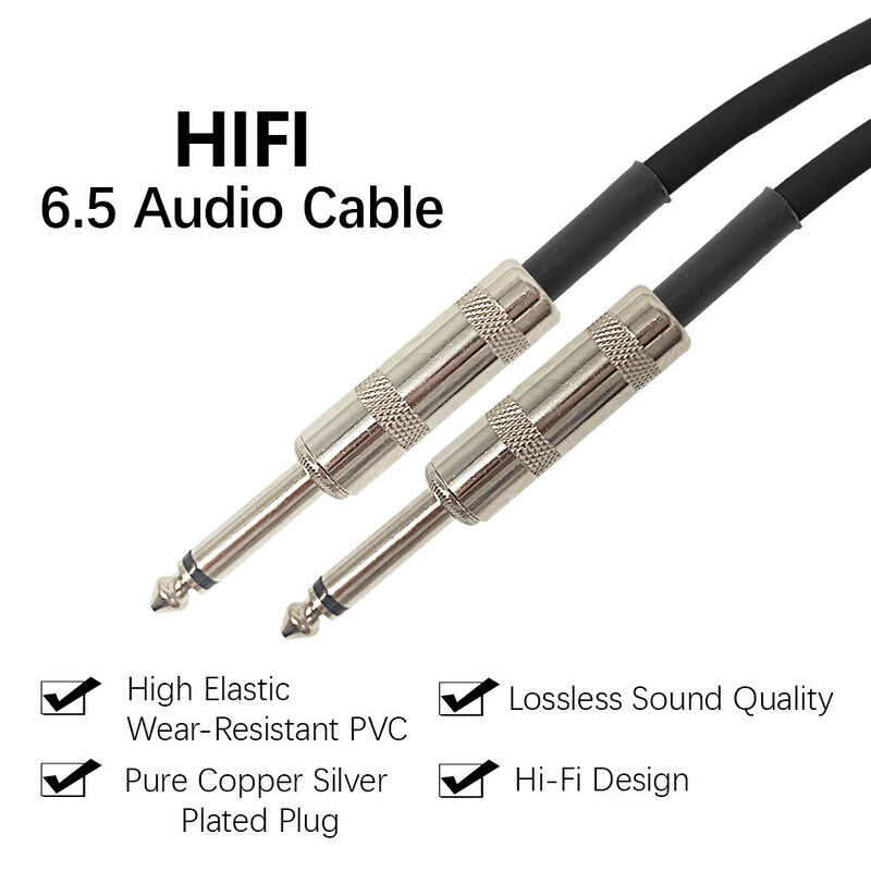 Kabel gitarowy przewód zasilający linia Jack basowa skrzynka elektryczna kabel Audio redukcja szumów linii kabel ekranowany 3/6/10 metrów