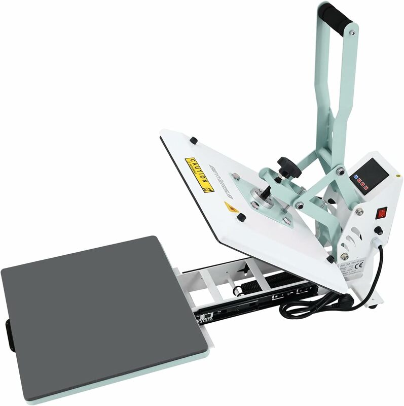 BetterSub Heat Press 15x15 pollici Digital Heat Press Machine, Slide Out Industrial Quality t-shirt Heat Transfer Machine Teal