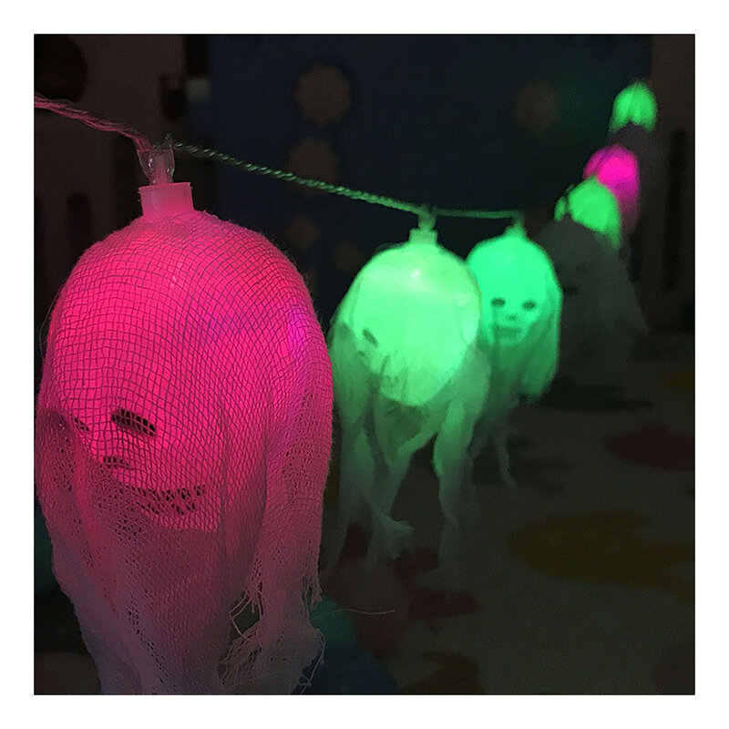 Guirnalda de luces LED para decoración de Halloween, juego de luces de eficiencia energética para niños, niñas, niños, regalo de fiesta
