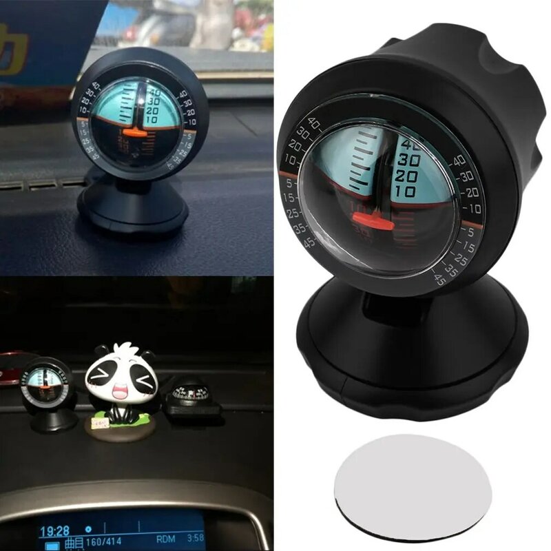 Inclinomètre de voiture multifonction, outil de mesure extérieur, boussole de véhicule, détecteur de niveau d'ange pour voiture sans voyage