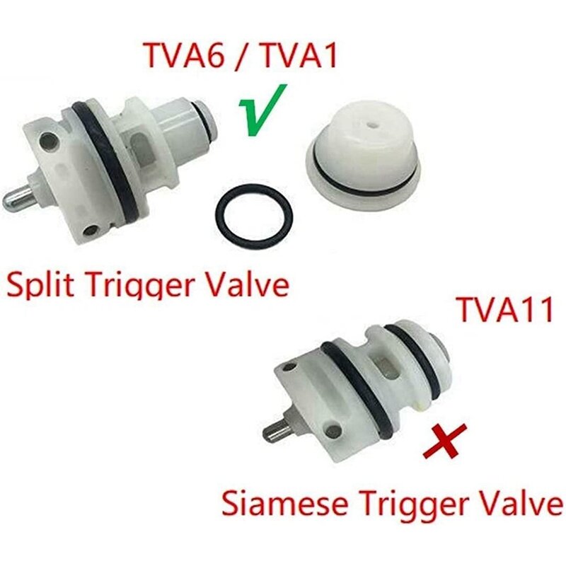 TVA6 wyzwalania zestaw zaworu TVA1 wymiana Fit gwoździarka RN46 RN45 N60 BT35 BT50 CN80548 CN55 CN70 CN80 MV11 (2 paczek)