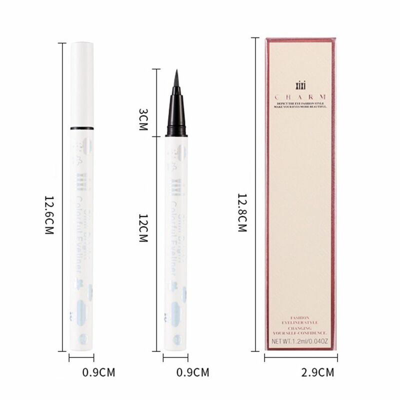 Silkworm pensil cair gambar wajah, kosmetik pena Eyeliner cair alat Makeup Eye Liner pensil warna pena Eyeliner