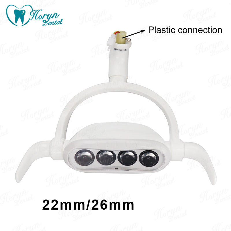Lampu operasi induksi gigi, alat perawatan mulut pemutih gigi, lampu operasi 4 LED Oral untuk Unit gigi kursi