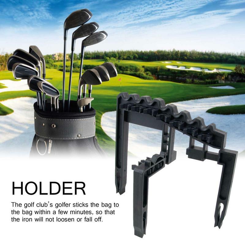 Soporte de hierro para palos de Golf, organizador de bolsas de Golf, soporte de hierro, agarres para palos, 9 soportes de pie