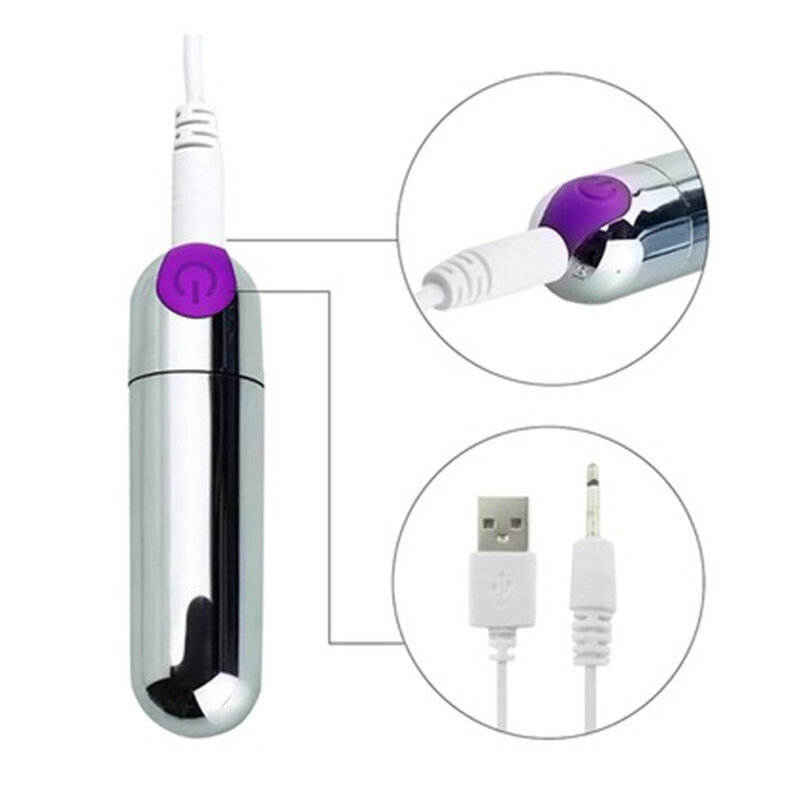 Carica USB Mini potente vibratore proiettile donne stimolatore clitorideo vaginale punto G masturbazione vibratori erotici giocattoli adulti del sesso