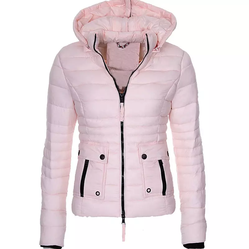 2024 Brand Winter Coat Women Warm Puffer Jacket Fashion Parka Casual Slim Fit Hooded Overcoat Outwear Women Parka Jackets