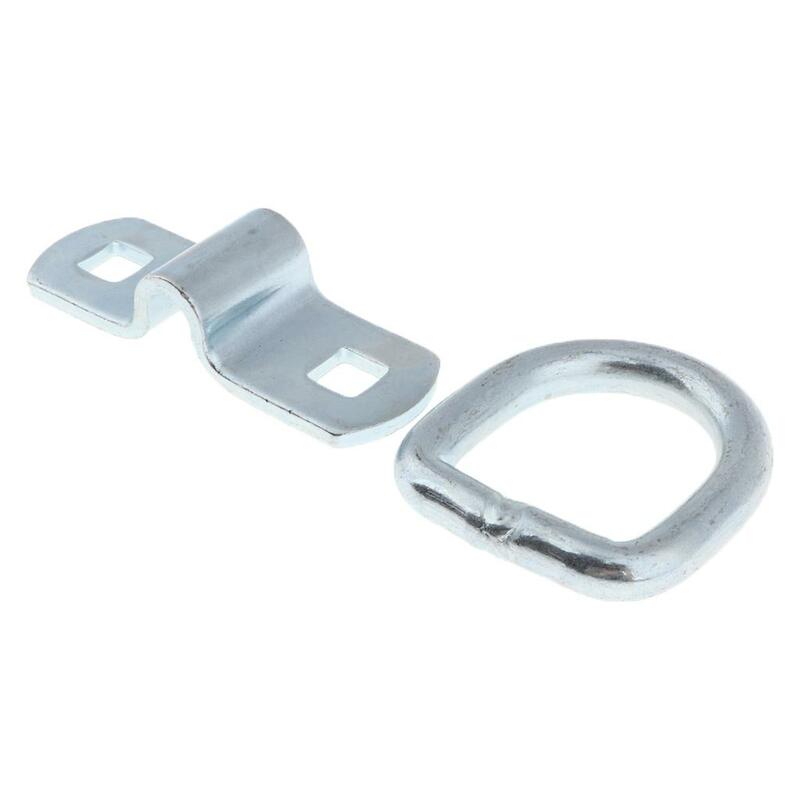 Bolting D Ring Tie-Down Anchors with Bolt-on Mounting Clips - Heavy Duty for Trucks and Flatbed Trailers